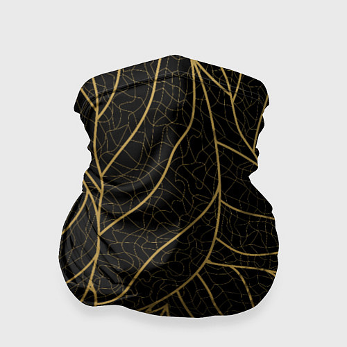 Бандана Золотые листья градиент / 3D-принт – фото 1