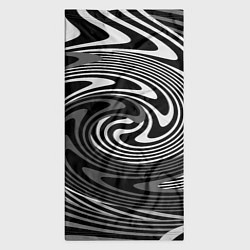 Бандана-труба Black and white abstract pattern, цвет: 3D-принт — фото 2