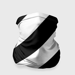 Бандана-труба Черно-белые полосы, цвет: 3D-принт