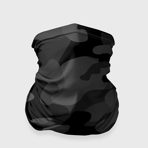 Бандана Черный ночной камуфляж / 3D-принт – фото 1