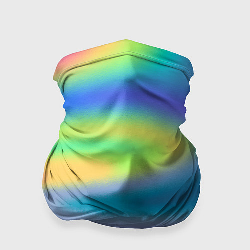 Бандана Разноцветные абстрактные полосы под стеклом / 3D-принт – фото 1