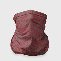 Бандана-труба Красные розы, цвет: 3D-принт