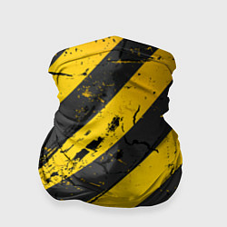 Бандана WARNING - желто-черные полосы