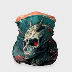 Бандана-труба Череп самурая, цвет: 3D-принт