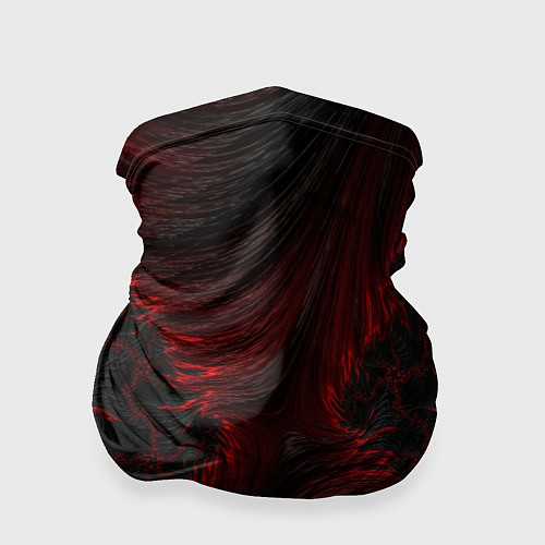 Бандана Красно - черные текстуры / 3D-принт – фото 1