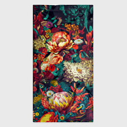 Бандана-труба Цветочный паттерн с цветами и листьями, цвет: 3D-принт — фото 2