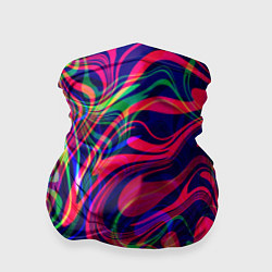 Бандана-труба Яркие волны, цвет: 3D-принт