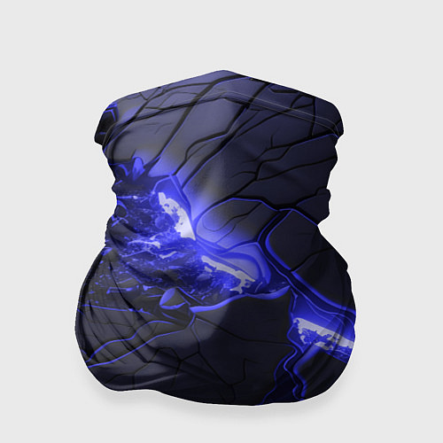 Бандана Красивая синяя неоновая лава / 3D-принт – фото 1
