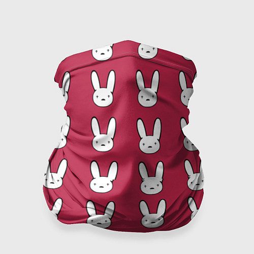 Бандана Bunny Pattern red / 3D-принт – фото 1