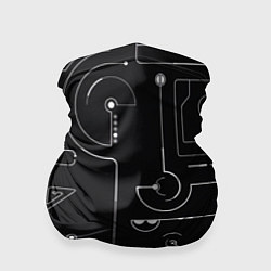 Бандана-труба Зелёный абстрактный игровой, цвет: 3D-принт