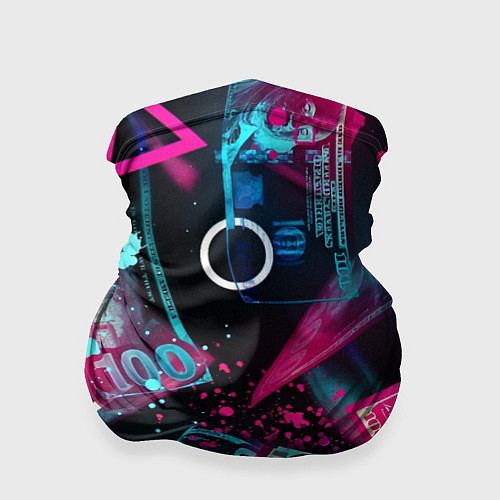Бандана Neon money / 3D-принт – фото 1