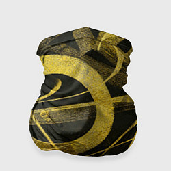 Бандана-труба Gold Calligraphic, цвет: 3D-принт
