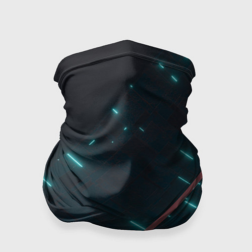 Бандана Неоновые линии в полной темноте / 3D-принт – фото 1