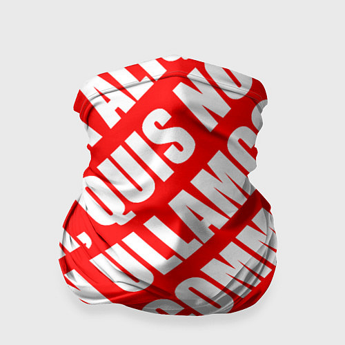 Бандана Крупный рубленый текст Lorem Ipsum каллиграфия на / 3D-принт – фото 1