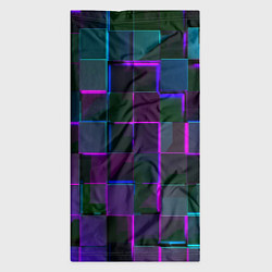 Бандана-труба Неоновые линии и кубы, цвет: 3D-принт — фото 2