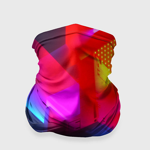 Бандана Neon stripes color / 3D-принт – фото 1
