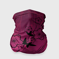 Бандана-труба Pink Flower, цвет: 3D-принт