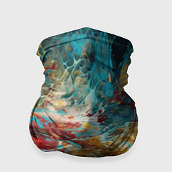 Бандана-труба Яркий флюид арт, цвет: 3D-принт