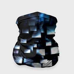Бандана-труба Неоновые кубы абстракция, цвет: 3D-принт