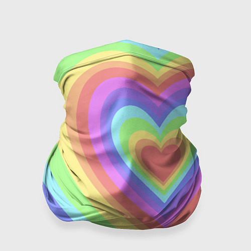 Бандана Сердце - пастельные цвета / 3D-принт – фото 1
