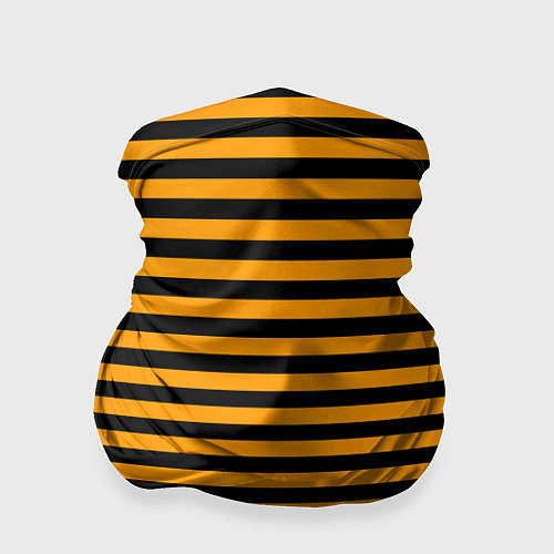 Бандана Черно-оранжевые полосы - пчелиный образ / 3D-принт – фото 1