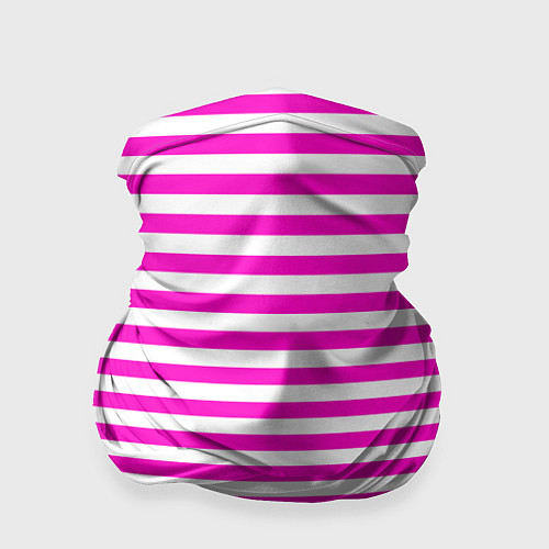Бандана Ярко-розовые полосы / 3D-принт – фото 1