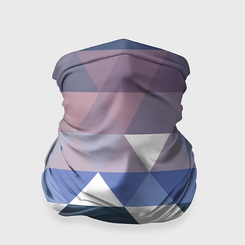 Бандана Абстрактные разноцветные треугольники в паттерне / 3D-принт – фото 1