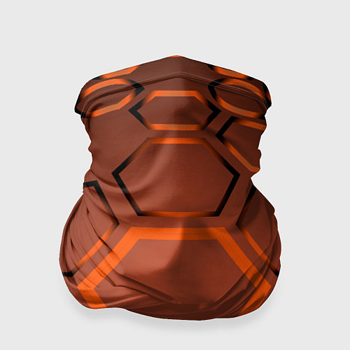 Бандана Оранжевая техноброня / 3D-принт – фото 1