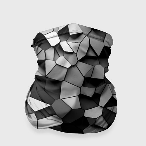Бандана Серые стальные плиты / 3D-принт – фото 1