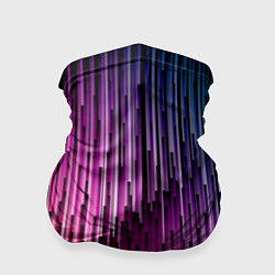 Бандана-труба Радужные узор полосы, цвет: 3D-принт