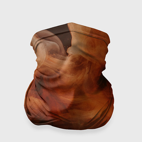 Бандана Оранжевый абстрактный дым / 3D-принт – фото 1