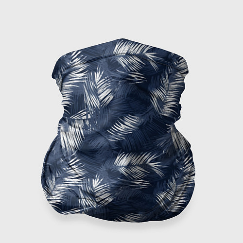 Бандана Листья пальм в стиле индиго / 3D-принт – фото 1