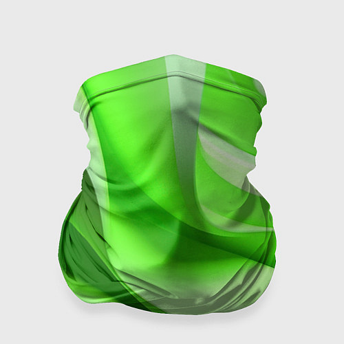 Бандана Светлые зеленые волны / 3D-принт – фото 1