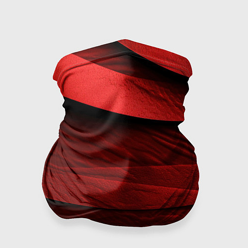 Бандана Шероховатая красно-черная текстура / 3D-принт – фото 1