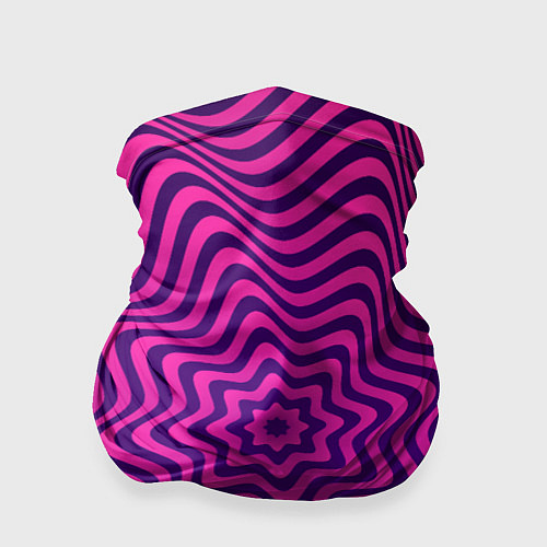 Бандана Абстрактный фиолетовый узор / 3D-принт – фото 1
