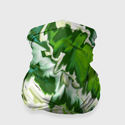 Бандана-труба Зеленые штрихи, цвет: 3D-принт