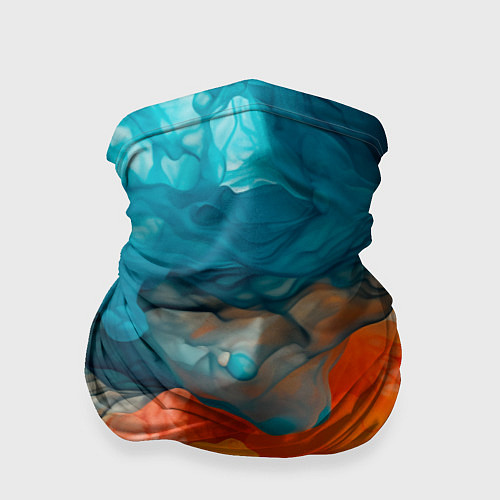 Бандана Синяя и оранжевая жидкости / 3D-принт – фото 1