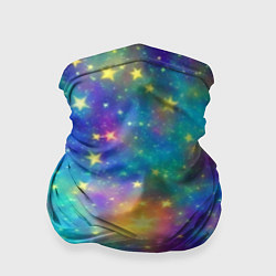 Бандана-труба Звездный космос, сияющий волшебством, цвет: 3D-принт
