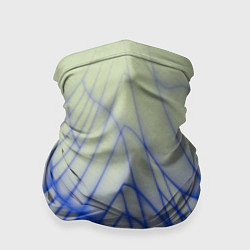 Бандана-труба Лучи - неоновый синий - Хуф и Ся, цвет: 3D-принт