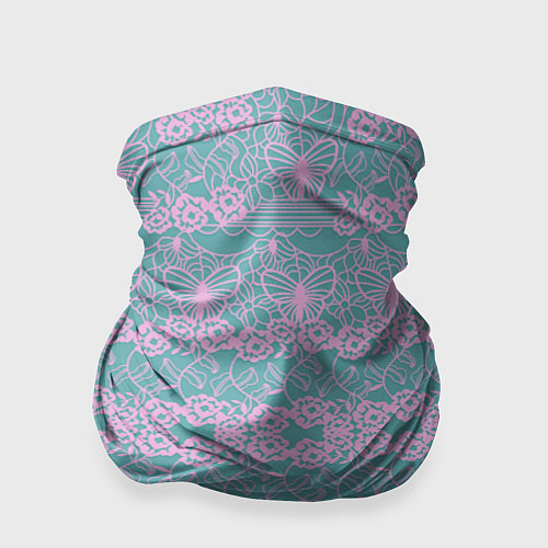 Бандана Voilet flower pattern / 3D-принт – фото 1