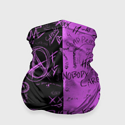 Бандана-труба Dead inside purple black, цвет: 3D-принт