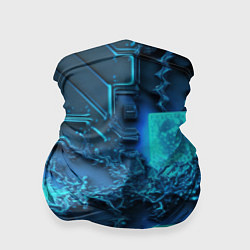 Бандана-труба Неоновые плиты из льда, цвет: 3D-принт