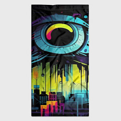 Бандана-труба The eye of cyberpunk, цвет: 3D-принт — фото 2