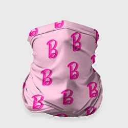 Бандана-труба Барби паттерн буква B, цвет: 3D-принт