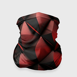 Бандана-труба Объемная текстура красная кожа, цвет: 3D-принт