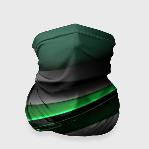 Бандана Black green line / 3D-принт – фото 1