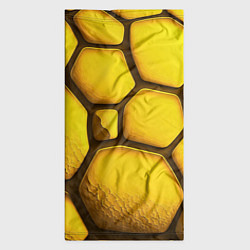 Бандана-труба Желтые объемные плиты, цвет: 3D-принт — фото 2