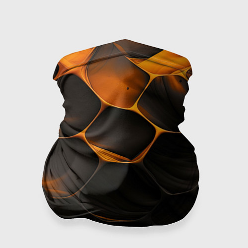 Бандана Оранжевые плиты паттерн / 3D-принт – фото 1