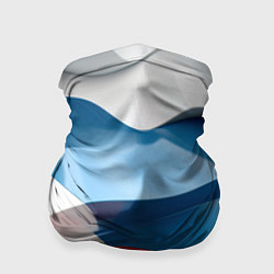 Бандана-труба Абстракция в цветах флага РФ, цвет: 3D-принт