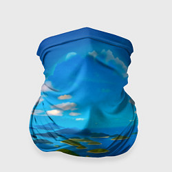 Бандана-труба Другой волшебный мир за ледяной стеной, цвет: 3D-принт